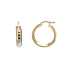 Elegante Creolen aus Bicolor-Gold