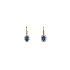 Gold-Ohrringe mit Saphir