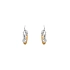 Gold-Ohrringe Ringe aus Kombinationsgold