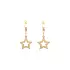 Gold Hängeohrringe Sterne