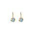 Goldohrringe mit Aquamarin