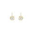 Gold-Ohrringe mit Zirkonen