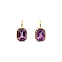 Gold-Ohrringe mit Amethyst