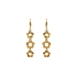 Gold-Ohrringe Blumen