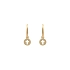 Gold Cross Ohrringe mit Ohrring
