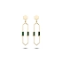 Gold-Ohrringe mit Emaille