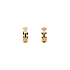 Moderne runde Ohrringe aus Gelbgold
