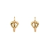 Gold Runde Ohrringe Herzen