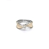Verlobungsring mit Zirkon aus kombiniertem Gold
