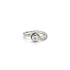 Ring mit Zirkon aus Kombinationsgold