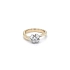 Ring mit Zirkon aus Kombinationsgold