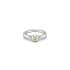 Ring mit Zirkon aus Kombinationsgold