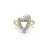 Goldring Herz mit Zirkonen