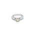 Verlobungsring mit Zirkon aus kombiniertem Gold