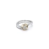 Ring mit Zirkon aus Kombinationsgold