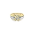 Goldring mit Zirkon aus kombiniertem Gold