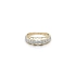 Ring mit Zirkonias in Gold-Kombination