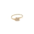 Gold Damenring mit Zirkonen