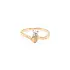 Gold Verlobungsring mit Zirkon
