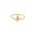 Gold Verlobungsring mit Zirkon