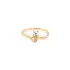 Gold Verlobungsring mit Zirkon