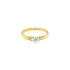 Gold Verlobungsring mit Zirkon