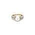 Ring mit Perle aus Kombinationsgold