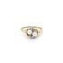 Goldring mit Perlen und Zirkonen