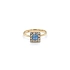 Goldring mit blauem Stein