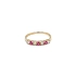Goldring mit rosa Steinen