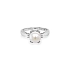 Goldring mit Perle und Zirkonen