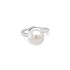 Goldring mit Perle und Zirkonen