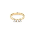 Goldring mit Zirkonen