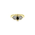 Goldring mit farbigen Zirkonen