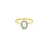 Goldring mit Opal und Zirkonen
