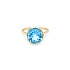 Goldring mit blauem Stein