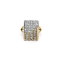 Ring mit Zirkonias in Gold-Kombination