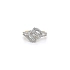Ring mit Zirkonias in Gold-Kombination