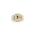 Ring mit Zirkonias in Gold-Kombination
