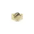 Herren-Kombi-Ring aus Gold