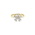 Goldring Blume mit Zirkonen