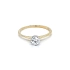 Verlobungsring mit Zirkon aus kombiniertem Gold