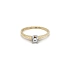 Verlobungsring mit Zirkon aus kombiniertem Gold