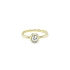 Gold Verlobungsring mit Zirkon