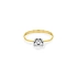Gold Verlobungsring mit Zirkon