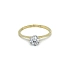 Verlobungsring mit Zirkon aus kombiniertem Gold