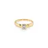 Gold Verlobungsring mit Zirkon