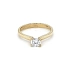 Gold Verlobungsring mit Zirkon