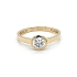 Gold Verlobungsring mit Zirkon