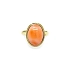 Goldring mit Koralle